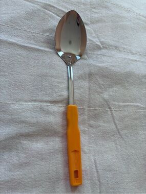 Unbranded Vintage Serving Spoon MCM Plastic Ochre Orange Japanese Retro Utensil